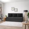 Usha Shriram Folding 3 Seater Double Foam Fold Out Sofa Cum Bedin Dark Grey Colour
