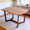 Columbus Sheesham Wood Dining Table In Teak Finish