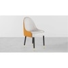 Lili Accent Chair in Cream & Orange Colour