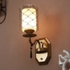 Eliante Modern Wall Lights Mild Steel & Glass Material Antique & Champaign Finish