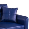 Meagan 2 Seater Leatherette Sole in Blue Colour