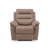 Silvana One Seater Motorized Fabric Recliner in Taupe Beige Colour