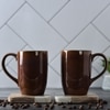 Dark Brown Rustic Dawn Stoneware Mug Collection