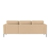 Modernelegance Wood Right Aligned 3-Seater With Upholstery Non Storage Sofa In Beige Colour