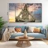 The Castle Decor Lord Shiva Meditation Statue Wall Art Set of 5 27x48 Inch