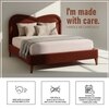 Elaris Curve Comfort King Size Bed King Size Bed in velvet With Engineer Wood Frame & Hydraulic Storage