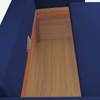 Flycon  Pull Out Sofa cum Bed  in Navy Blue Colour