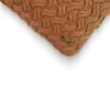 Criss Cross Medium Life Brown Decorative Cushion Cover 18 x 18 Inches