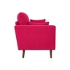 Arihana Boucle Fabric Arm Chair in Red Colour