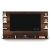 Bluewud Harri Engineered Wood Tvcabinet In Brown Maple & White Finish