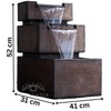 Brown Tabletop Wall Back Water Fountain