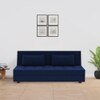 Merson 3 Seater Fold Out Sofa cum Bed  in Navy Blue Colour