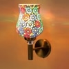 Devansh Metal Electric Wall Light in Gold Colour with Multi Shade Count of 1 Light