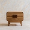 Tuskar Solid Wood Bedside Table in Brown Colour