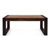 Altura Rectangular Solid Wood Coffee Table In Two Tone Finish