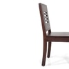 Kerry Solid Wood Dining Chair in Teak Finish & Wheat Brown Colour - Set of 2