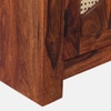 Sheesham Wood 4 Door Sideboard In Honey Oak Finish