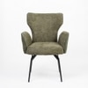 Cotton Fabric Dining Chair in Green Colour