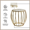 Contemporary Iron Side Table in  Finish - Set of 2
