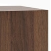Zoey Engineered Wood 3 Door Wardrobe With Mirror in Classic Walnut Finish