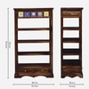 Sheesham Solid Wood  Bookshelf in Provincial Teak Finish