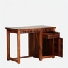 Zvya Solid Wood Study Table in Honey Finish