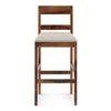 Stinson Solid Wood Bar Stool in Teak Finish