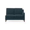 Abbey Sectional Sofa (Colour : Indigo Blue, Cushion : Soft, Seater : Left Aligned 2 Seater + Left Aligned Chaise)
