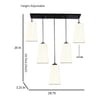 Devansh Solid Wood Electric Wall Light in Brown Colour with Multi Shade Count of 1 Light