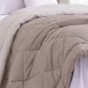 Taupe Shade Solid Comfoter Reversible Cotton Feel 350 Gsm Single Bed 240 X 160 Cms