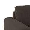 Granada Premium 2 Seater Fabric Sofa in Stone Grey Velvet Colour