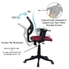 Jaazza Low Back Ergonomic Chair in Maroon Colour