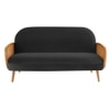 Holden Fabric Sofa (Black)
