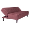 Palermo 3 Seater Sofa Cum Bed in Dark Pink Colour