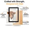 The Castle Decor Highland Cow Bathroom Wall Art Set of 3 12x18 Inch