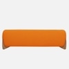 Amala Velvet 3 Seater Sofa in Orange Colour
