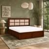 Eshaan Solid Wood Comfort Queen Bed Box Storage Provincial Teak Finish Mattress 60 x 78 Inches