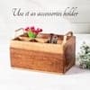 Inseparables Teak Wood Spoon Stand Gold