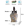 Devansh Solid Wood Electric Wall Light in Brown Colour with Multi Shade Count of 1 Light