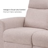 Canyon Three Seater Manual Fabric Recliner in Greige Beige Colour