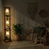 Daffodil Beige Jute Floor Lamp with Beige Jute Base
