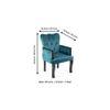Arista Sheesham Wood Accent Chair Set of 2 in Turquoise