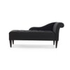 Ainara Fabric Chaise Lounger in Black Colour