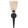 Eliante Mashal Wall Lights Mild Steel & Glass Material Brown & Champaign Finish