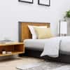 Hexa Engineered Wood Modern Single Bed With Headboard Without Storage In Slate Grey And Giant Wood