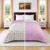 Ivy Premium Cotton Comforter Floral Double Bed Reversible 350 Gsm Size 240 X 220 Cms