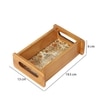 Decorative Tray Tray For Gifting Peacock Design Rectangle Tray Pine Wood Tray Tray For Kitchen Organizer (1 Piece)