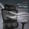 Imperia Ergonomic Study Chair in Black Colour
