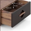 Cayo Bedside Table Two Tone Finish