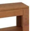 Epsilon Solid Wood Console Table In Amber Walnut Finish